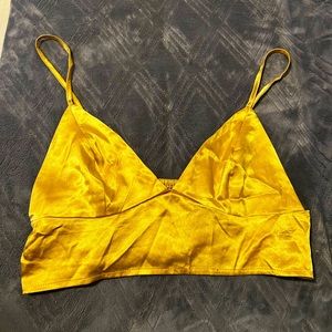 Gold bralette from shein size large